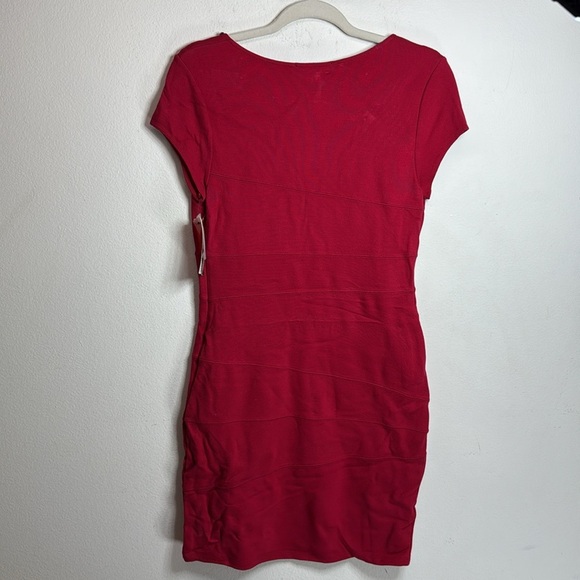 (T6)INC INTERNATIONAL CONCEPTS Women's Sparkly Red Midi Dress with Rhinestones,M - Picture 7 of 11